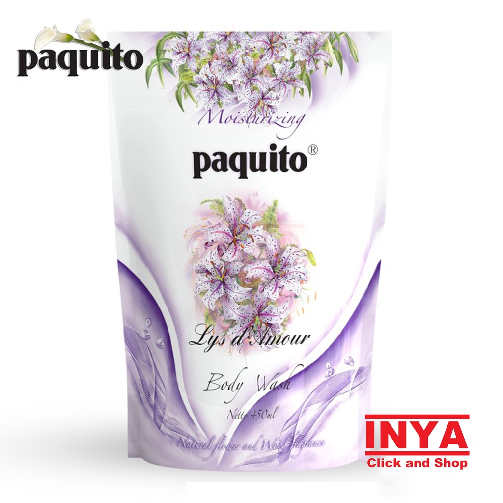 PAQUITO PURPLE LYS D AMOUR BODY WASH 450ml REFILL - Sabun Cair