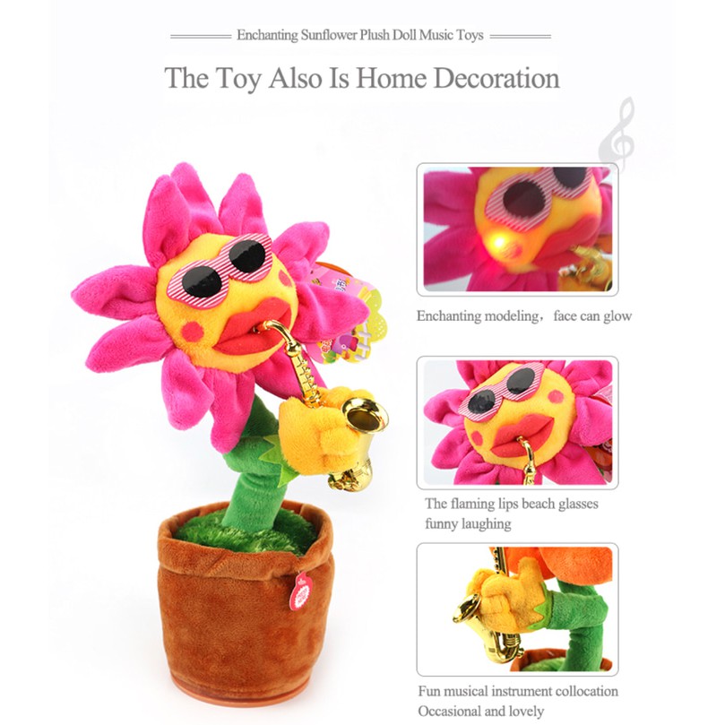Sun Flower Toy, Mainan Bunga Matahari Menari Dan Musik