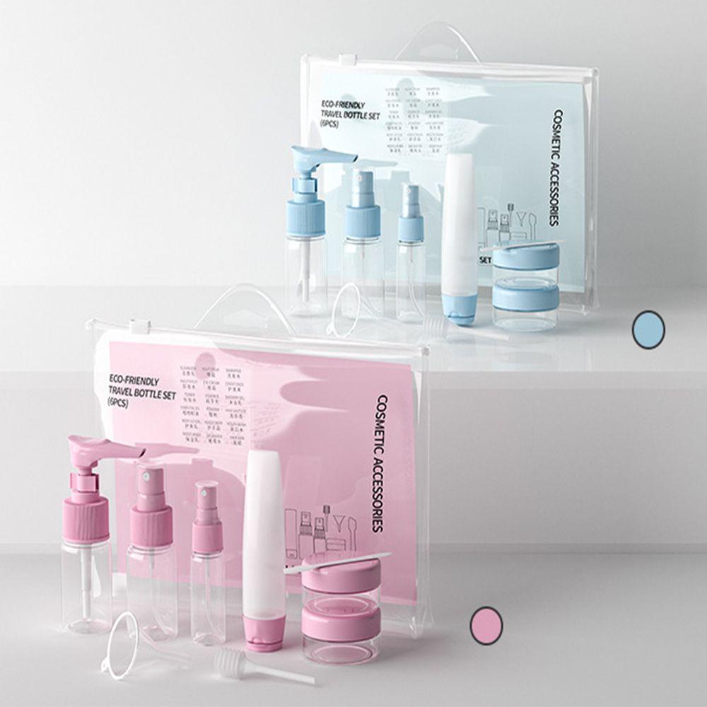 Rebuy Botol Spray Cream 9Pcs /set Parfum Make Up Organizer Makeup Case Travel Kit Sub-Botol