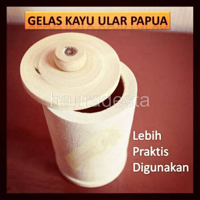 [BISA COD] GELAS KAYU ULAR PAPUA ASLI OBAT HERBAL PENYAKIT KRONIS