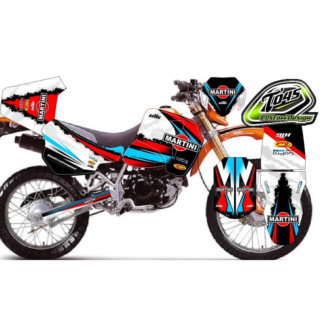 DECAL HYOSUNG RX 125 CUSTOM MARTINI KTM