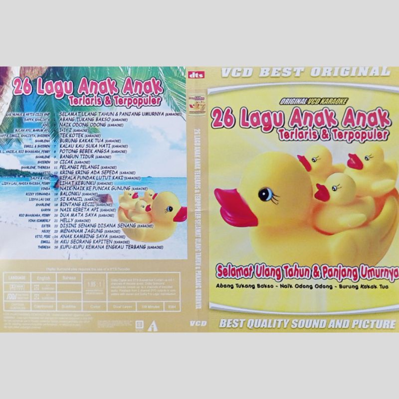 Kaset Video Lagu 26 Lagu Anak Anak Terlaris & Terpopuler