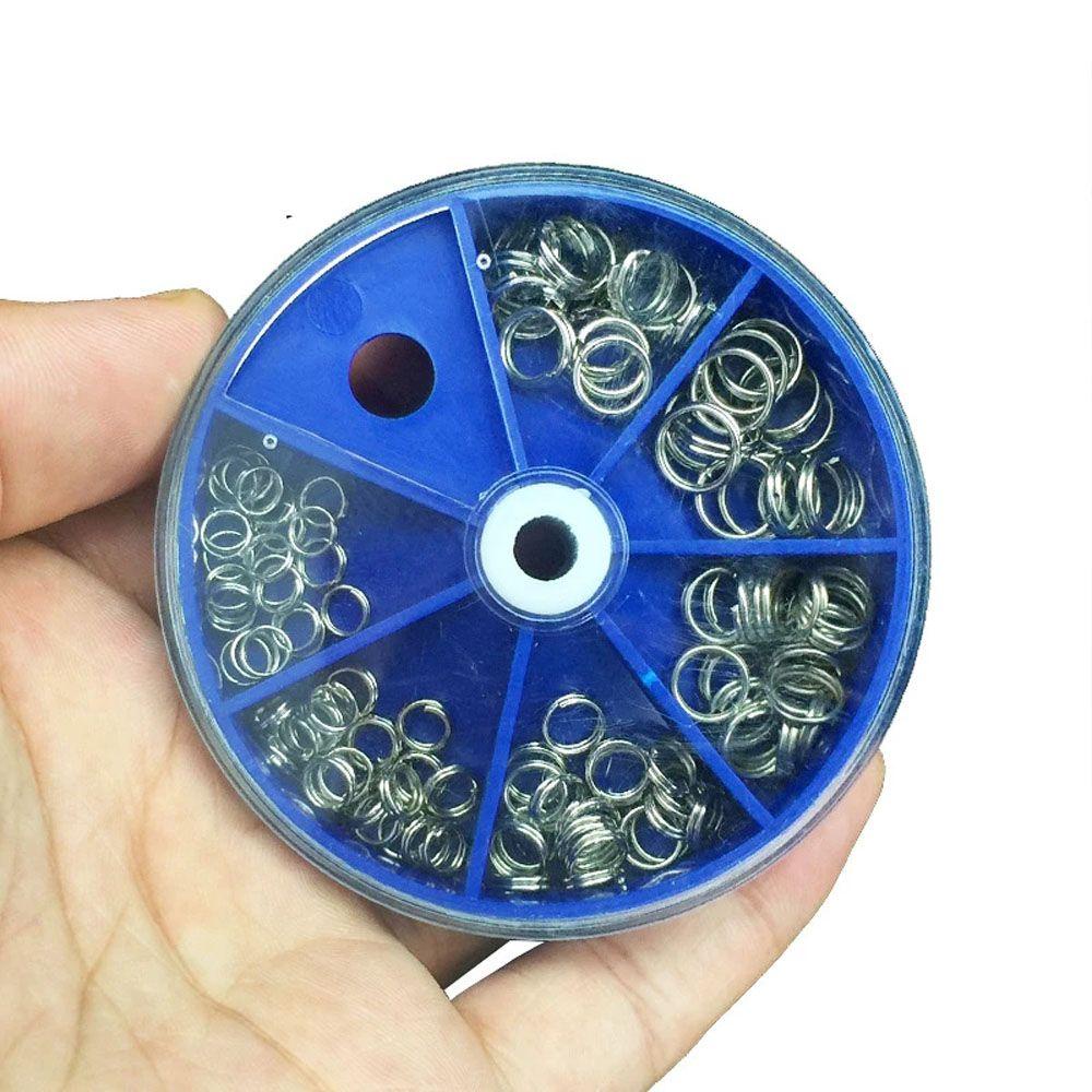 Lanfy Split Rings Double Loop 116Pcs/Lot Aksesoris Alat Pancing Cincin Split Memancing Stainless Steel
