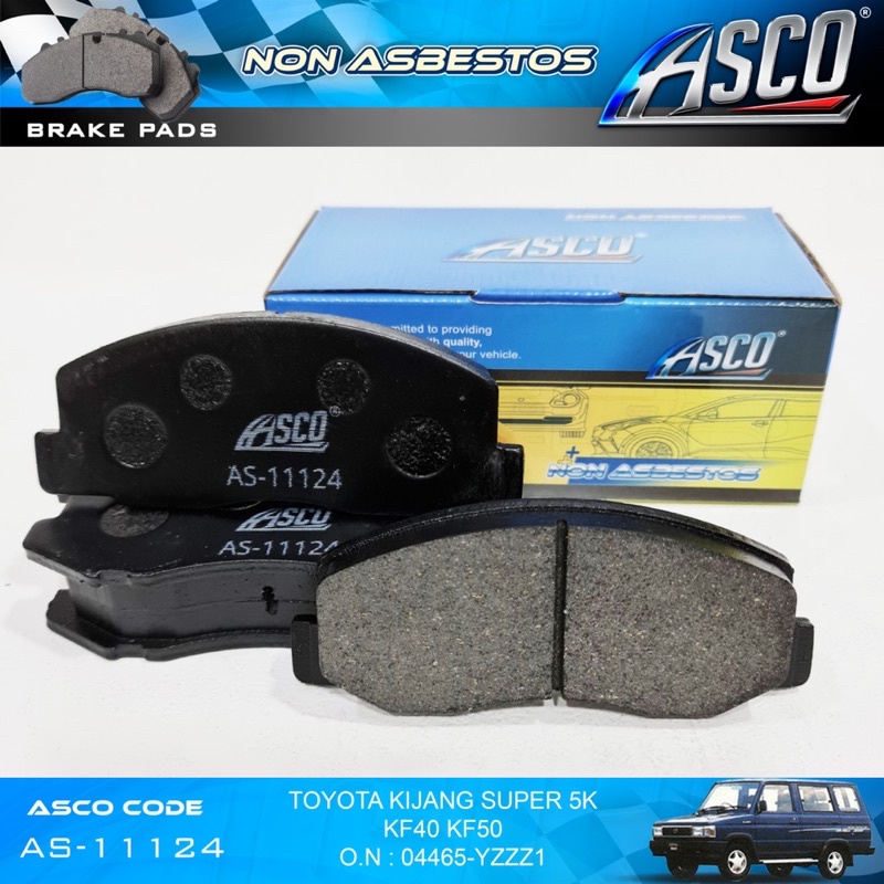 Brake Pad Kampas Rem Depan Kijang Super 5K ASCO PN : AS-11124