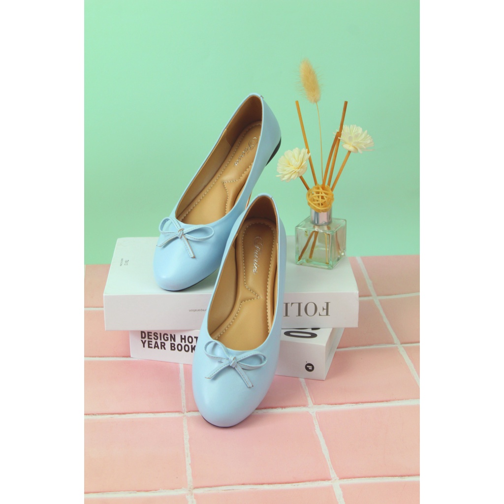 [7.7 Boombastis Sale⚡] - SEPATU WANITA FAIRIES BELLE FS009 BALLERINA FLAT SHOES PREMIUM