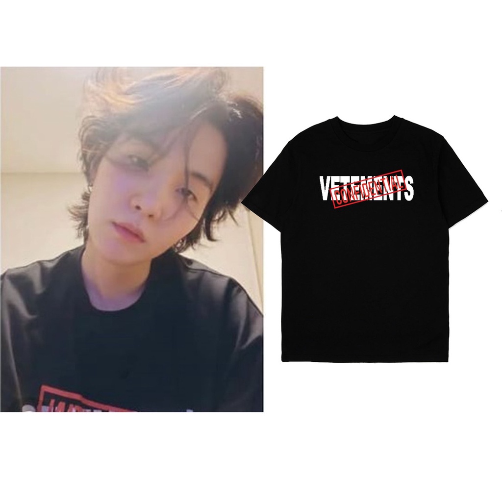 Kaos Bangtan Suga confidential dtf print depan