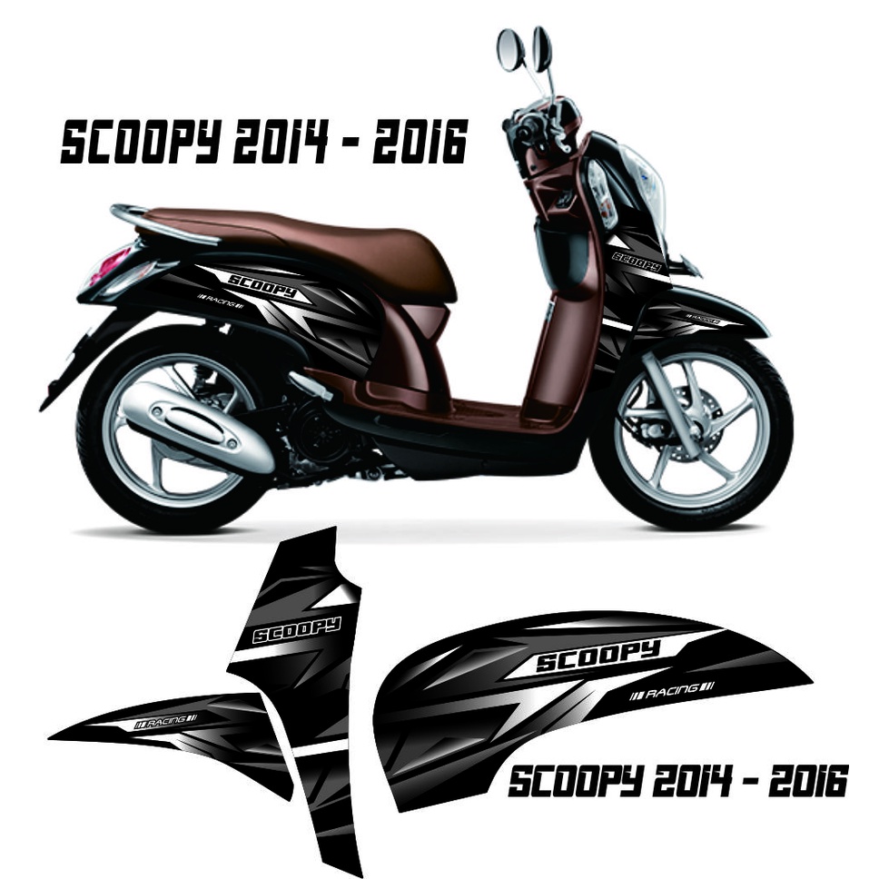 {COD} STRIPING SIMPLE MOTOR SCOOPY SPORTI 2014 SAMPAI 2016 VARIASI SCOOPY FI