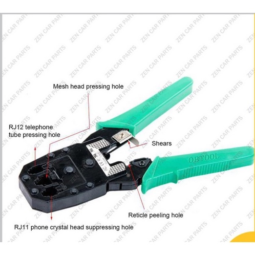 TANG KRIMPING Tools RJ 45 CRIMPING Tool RJ45 RJ11 pemotong kabel lan wire cutter stripper