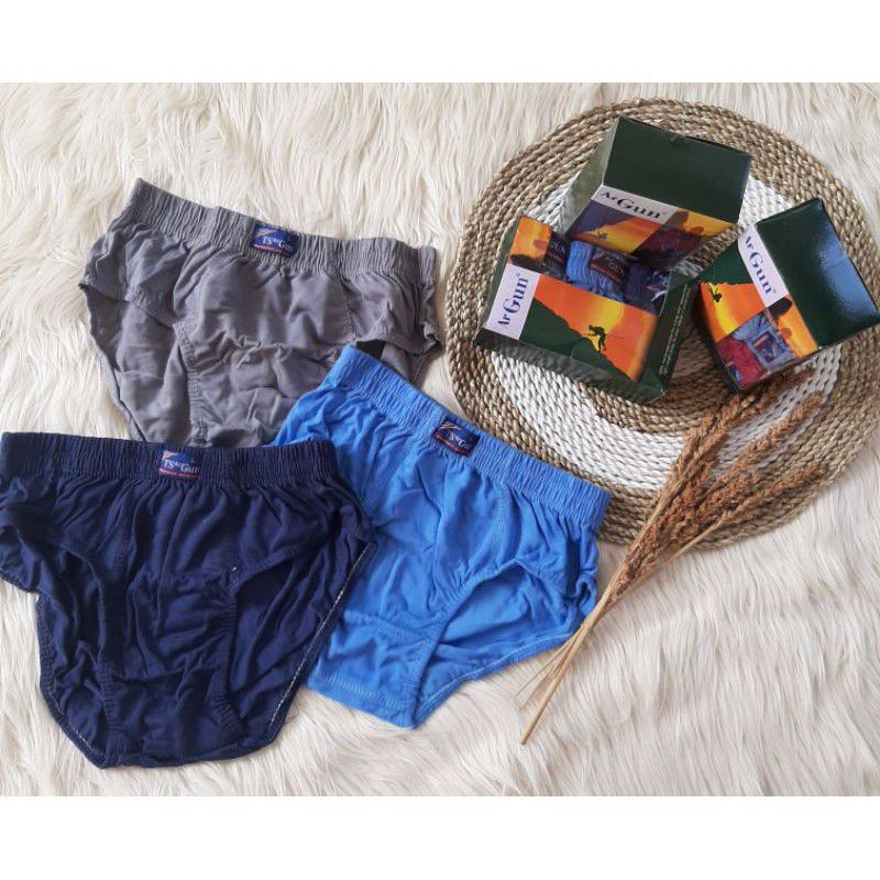 1 lusin sempak pria argun sport bahan katun termurah | cd pria dewasa gun