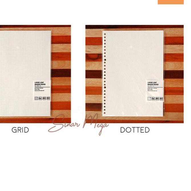 

Diskon!! KODE-764 NEW Refill Loose Leaf Binder Paper / Isi Loose leaf Grid Dan Dotted Murah