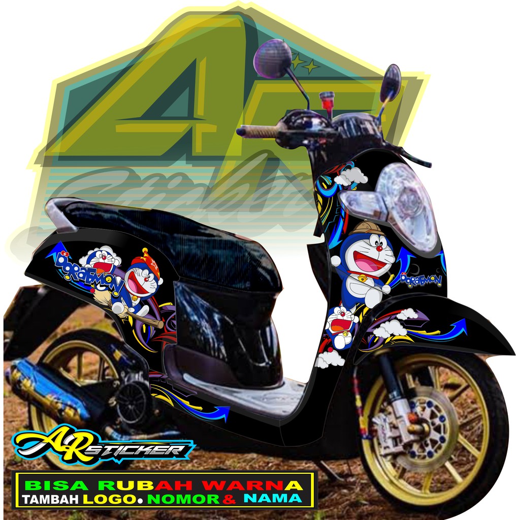 Decal scoopy Decal Scoopy full body Full Blok Decal Scopy Dekal New Fi 2017 2018 2019 2020 DORAEMON