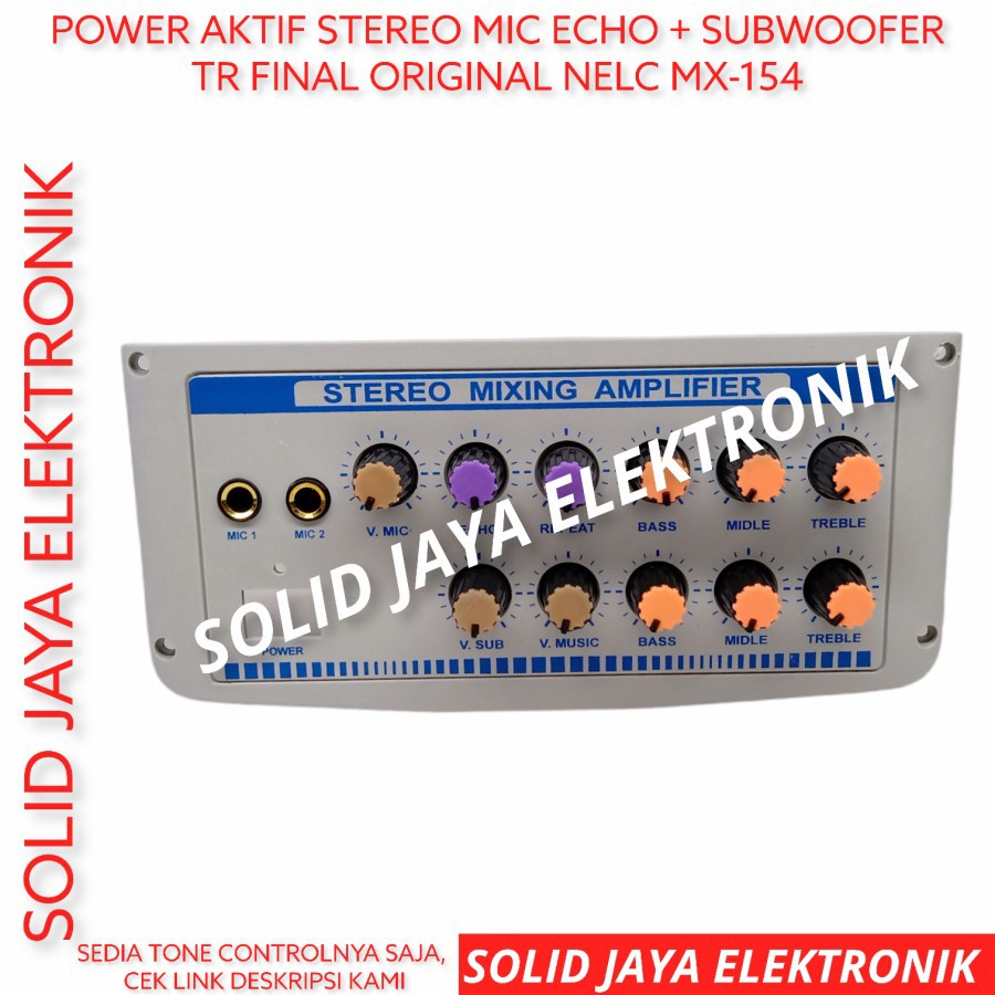 KIT POWER SPEAKER AKTIF MIXING 2 TINGKAT MIC SUBWOOFER KARAOKE AMPILIFIER SOUND NELC MX-154 MX154