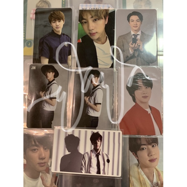 PC OFFICIAL JIN (ORUL82, HYYH PT. 2, SAMSUNG LAMARAN, RUN (2), MOTS ONE TICKET CARD, SLA SA)