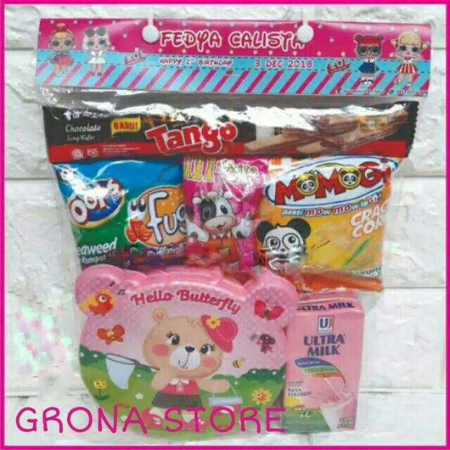 

parcel snack paket ulang tahun bingkisan anak goodie bag hampers ulang tahun souvenir anak