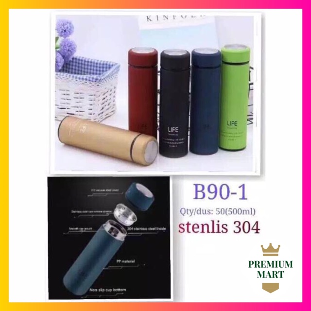 Termos LIFE Tahan Panas / Vacuum Flask Termos Trendy Business 500 ML