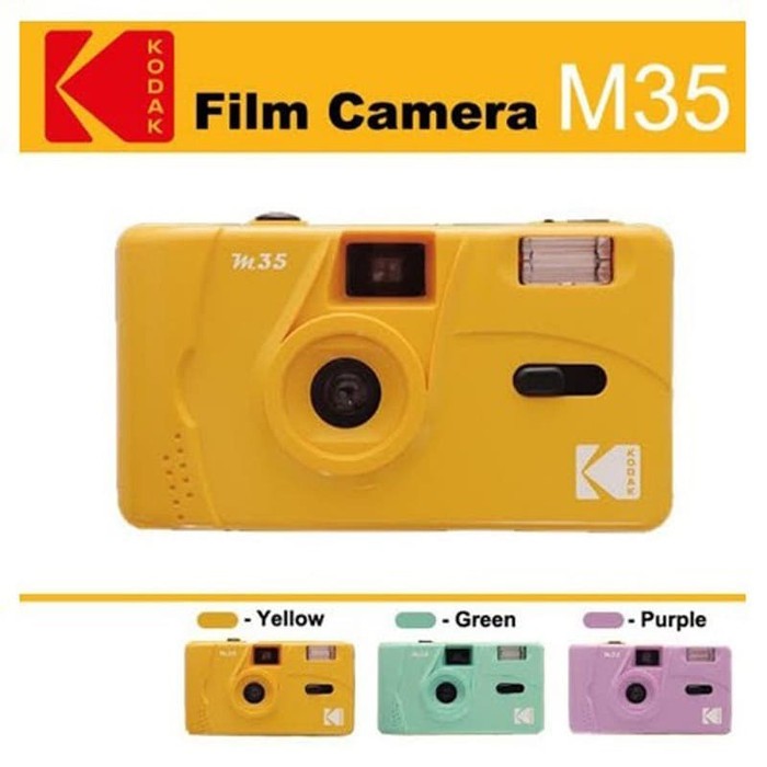 Kodak Film Camera M35 - Kuning - Ungu- Hijau-1