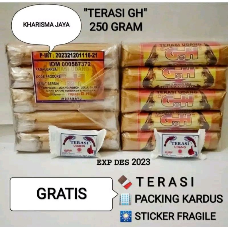 

Terasi Udang Cirebon 100% Rebon Asli GH 250 gram isi 5pcs