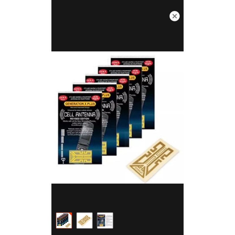 Stiker Penguat Sinyal Handphone Smartphone Gen X Plus Antena Booster HP High Quality