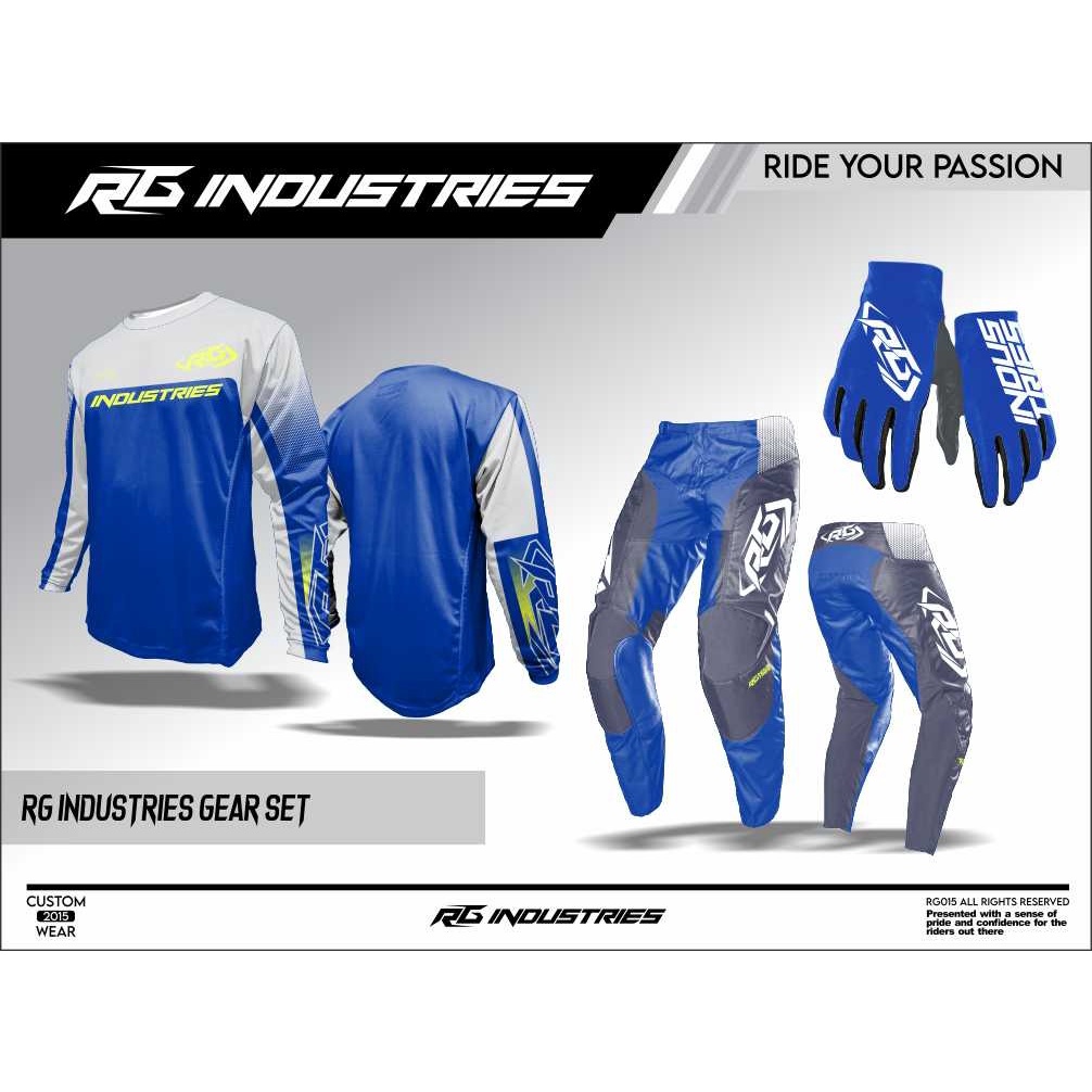 Jersey Set Trail Motocross Jerset Motocross Jerset Rg Industries Premium Gearset Rg Industries Premi