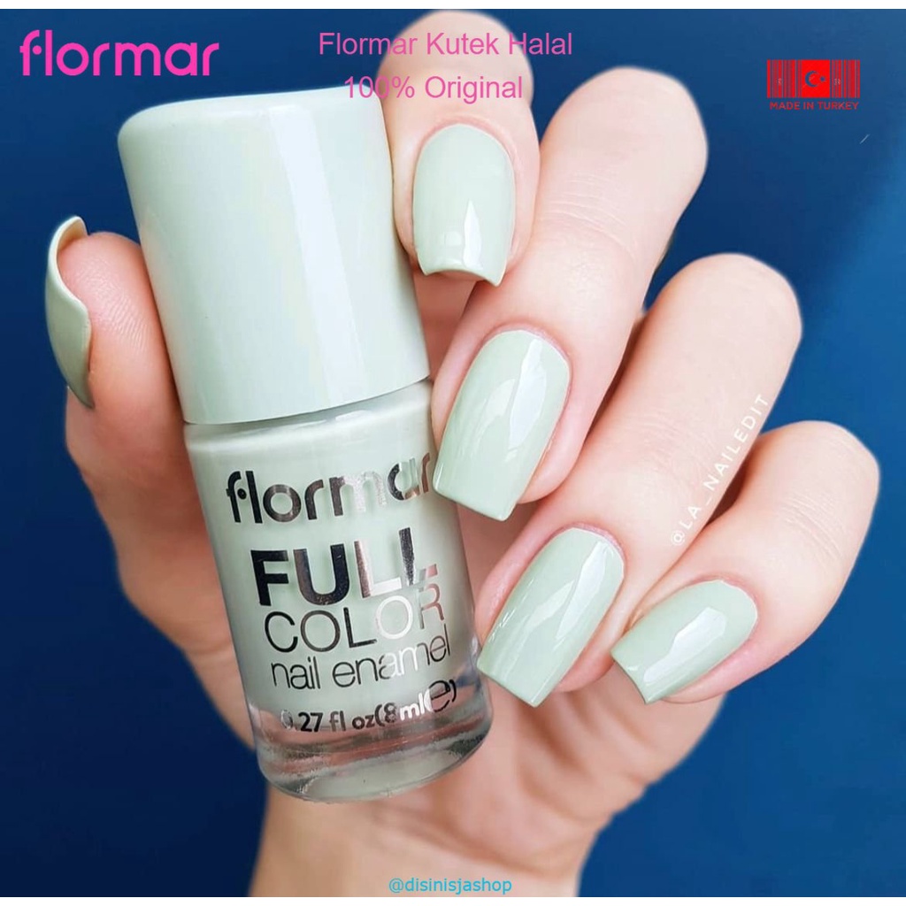 NAIL POLISH FLORMAR FC23 FULL COLOR ORIGINAL TURKI - KUTEK FLORMAR - CAT KUKU HALAL - KUTEK MURAH - 