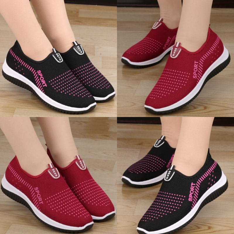 {COD] FREN_SHOP.ID SNEAKER TERMURAH SEPATU WANITA KEREN ONKE TERARIS SLIP ON (COD)