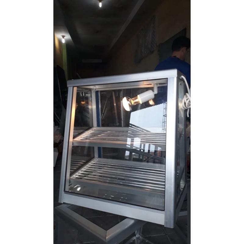 etalase fried chicken 47x30x50 pemanas ayam