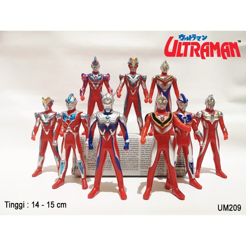 Mainan Anak set Figure Ultraman Dyna Ultraman Tiga Ultraman Taro