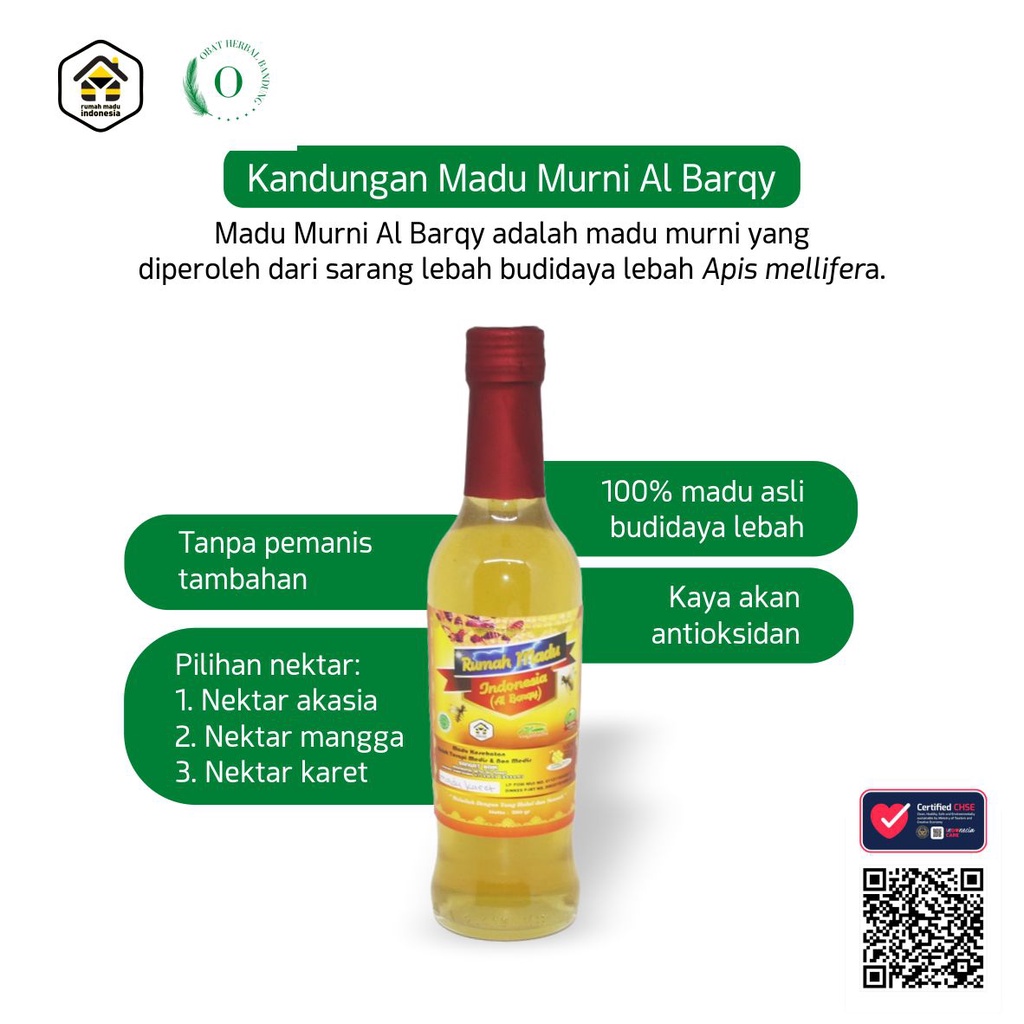 Madu Asli 100% Tanpa Campuran Variant Nektar Kemasan 350 Gram Murni Original