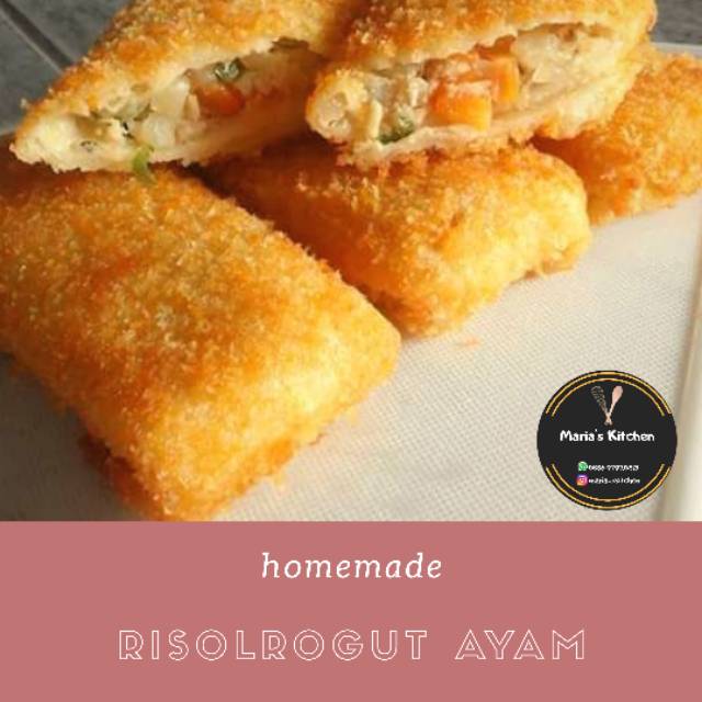 

Risolrogut ayam with keju cheddar isi 10 pcs
