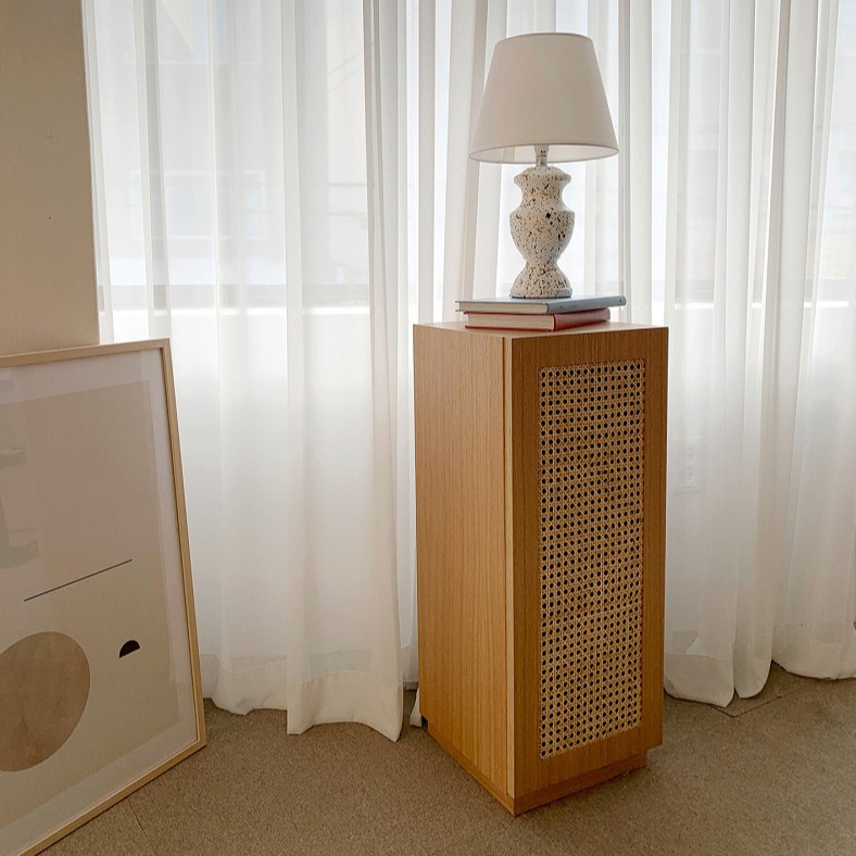 MINIMALIST RATTAN SIDE TABLE