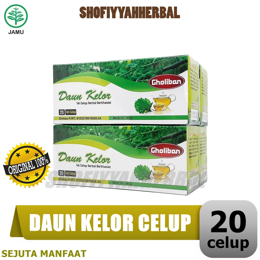 

TEH DAUN KELOR CELUP GHOLIBAN ISI 20 KANTONG / CELUP