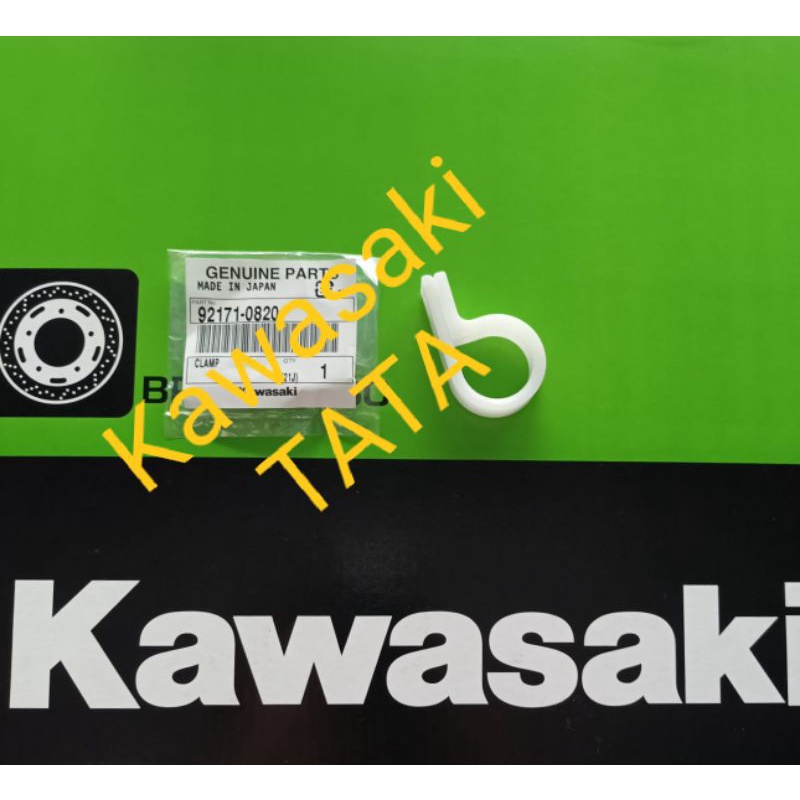 Clamp Klem selang rem KLX 450. Original Kawasaki.