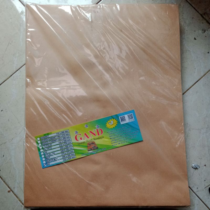 

Amplop Coklat A3 ( 33 x 43 ) Isi 100 Lembar