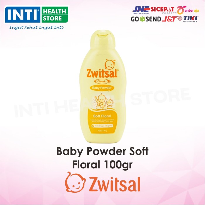Zwitsal - Baby Powder Classic Soft Floral 100Gr / Bedak Tabur Bayi #98