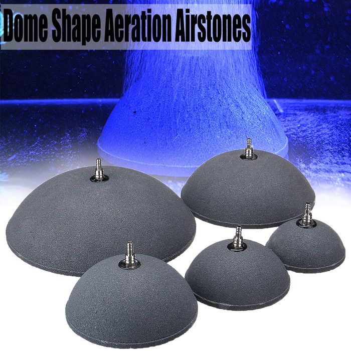 Kolam Ikan Airstone Air Stone Batu Aerator Setengah Bulat HB023