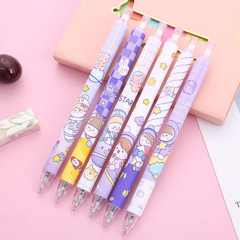 

1PC Purple Girls Gel Pen/Pulpen Gel Aesthetic Korean Style