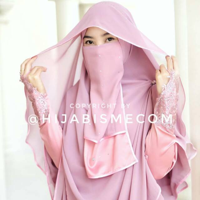 gamis almera set cadar wedding dress original by hijabisme