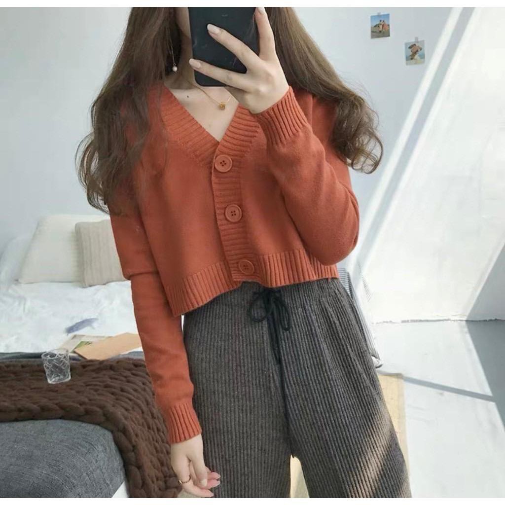 zelline official cardigan rajut bailey crop