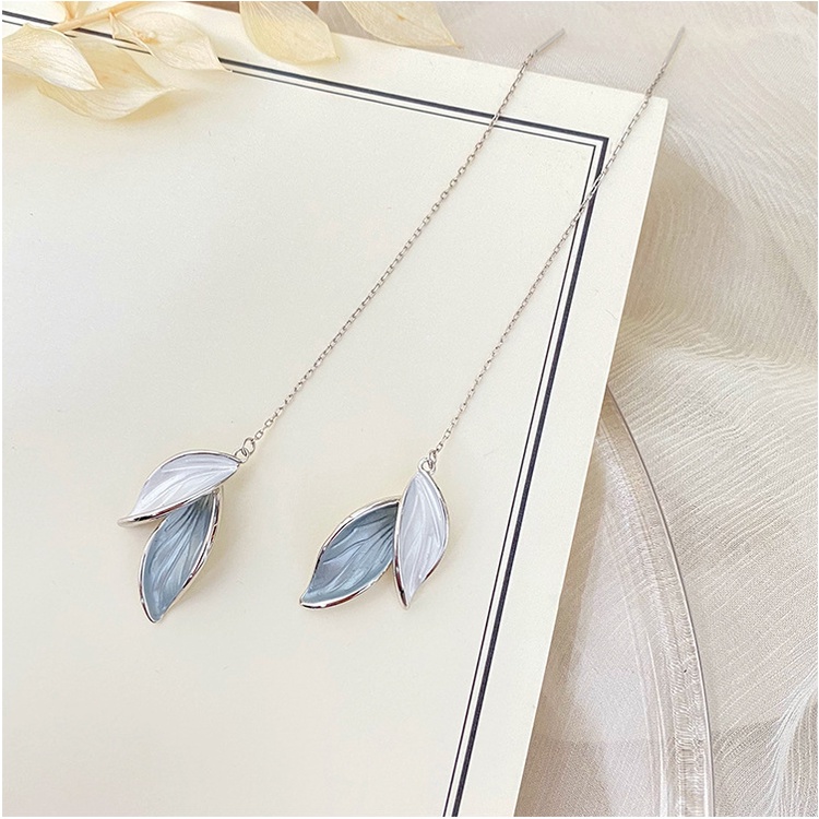 Anting Tusuk Sterling Silver 925 Model Daun Pohon Untuk Wanita