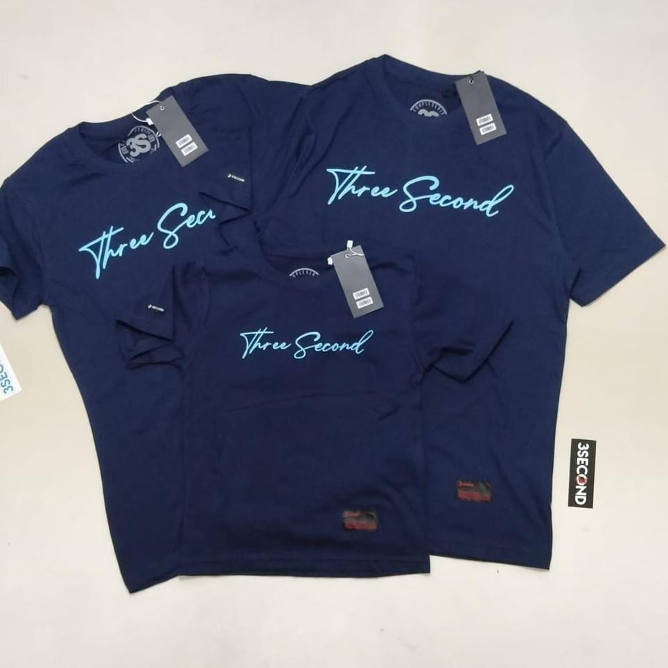 Tidak Diragukan..Baju Couple Kaos Family Keluarga Tshirt 3second Pasangan Ayah Ibu Anak Keren Bonus