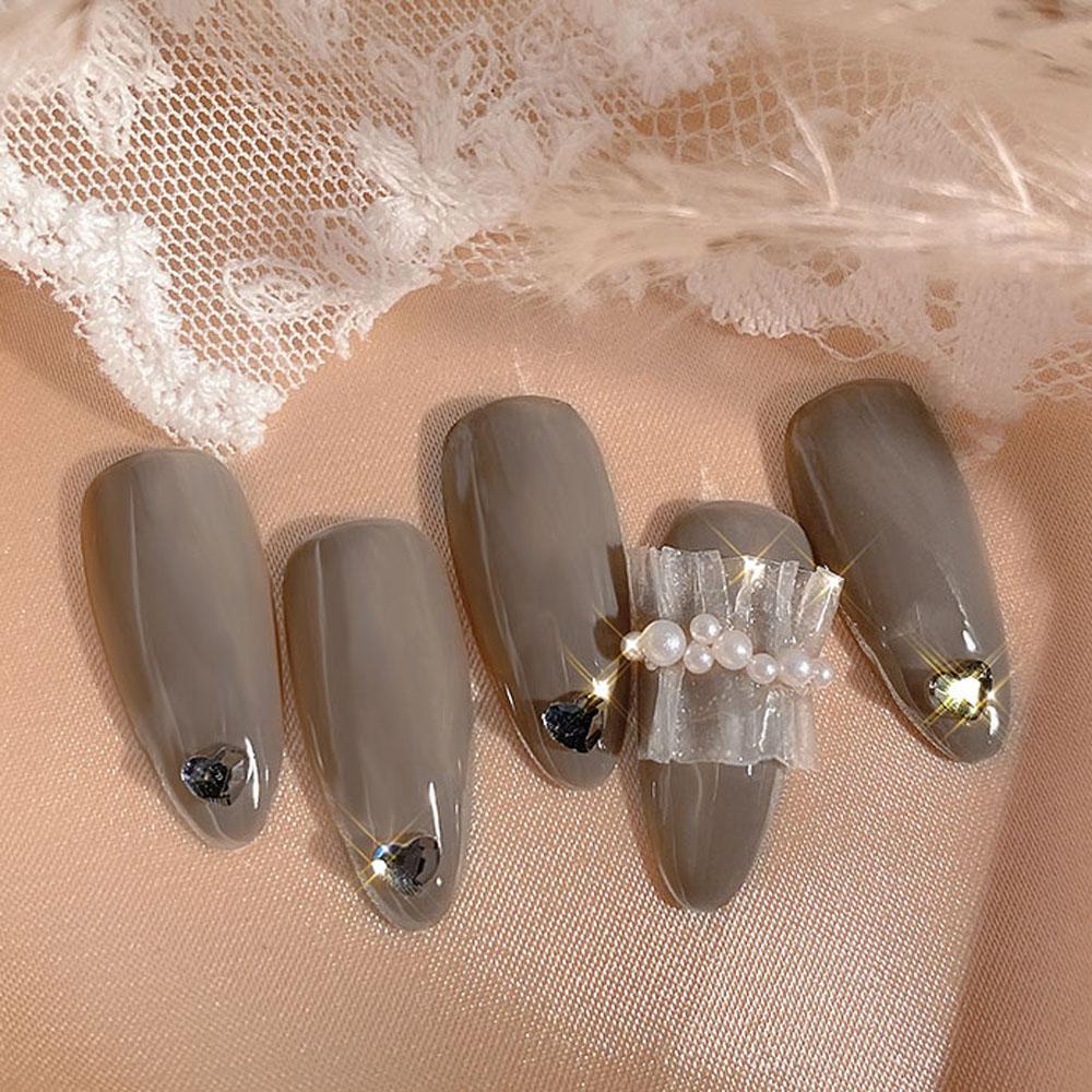 Mxbeauty Heart Nail Art Rhinestones Wanita Mix Glitter Aurora Laser Bentuk Hati Berlian Perhiasan AB Kristal Stiker Kuku