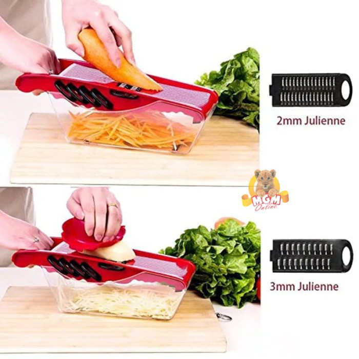 Super Slicer 6in1 Parutan Serbaguna Tajam Potong Sayur AMAN Free Peele