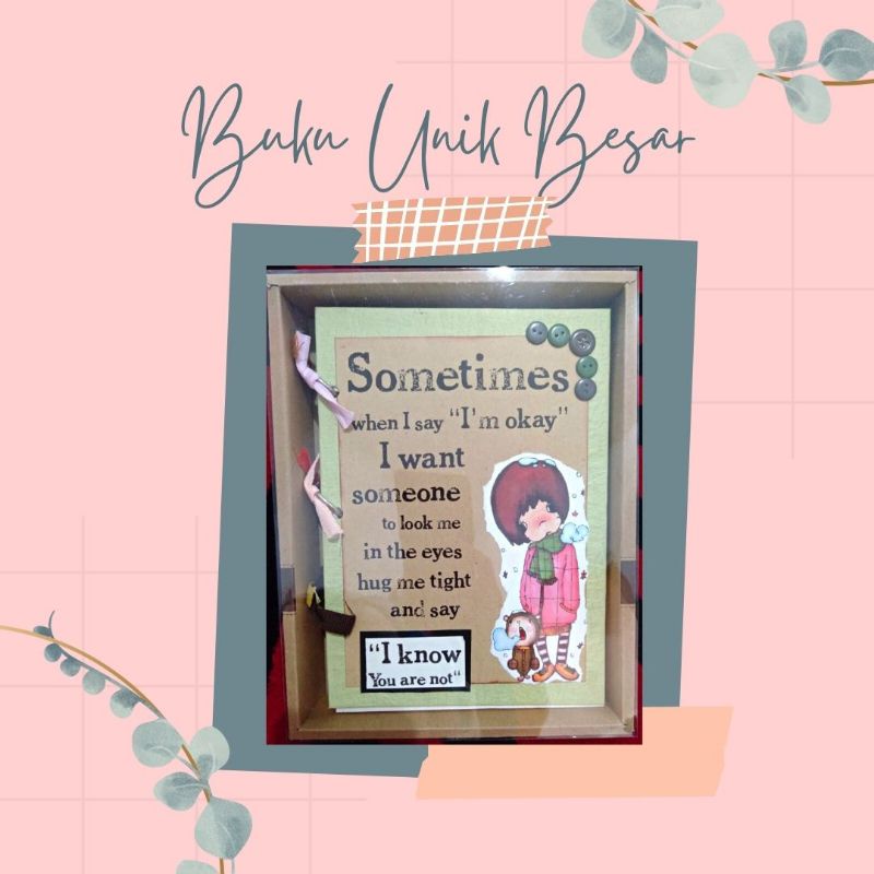 

buku unik kado lucu hadiah menarik buku catatan polos note book hand made