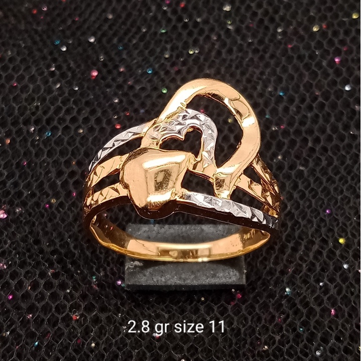 Cincin Emas 17K - 2.8 gr Kadar 750 - 755