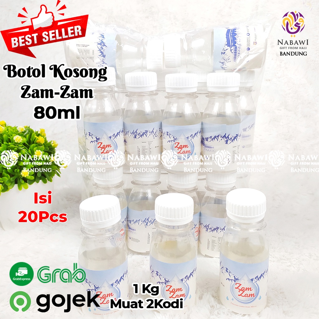 Botol Zam Zam 20 Pcs/ Botol Plastik Air Zam Zam / Botol Air Zam Zam Bandung