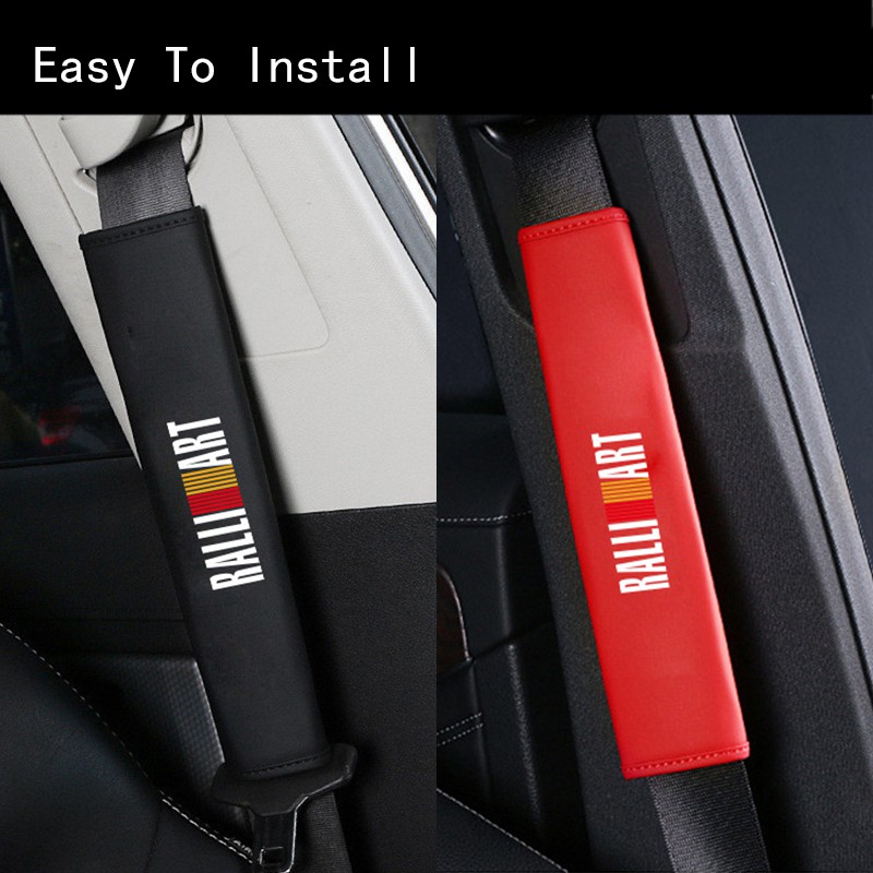 Cover Sabuk Pengaman Mobil Universal Bahan Kulit Untuk Mitsubishi Xpander Triton Lancer Evo Asx Mirage Outlander Grandis Ltrage L200