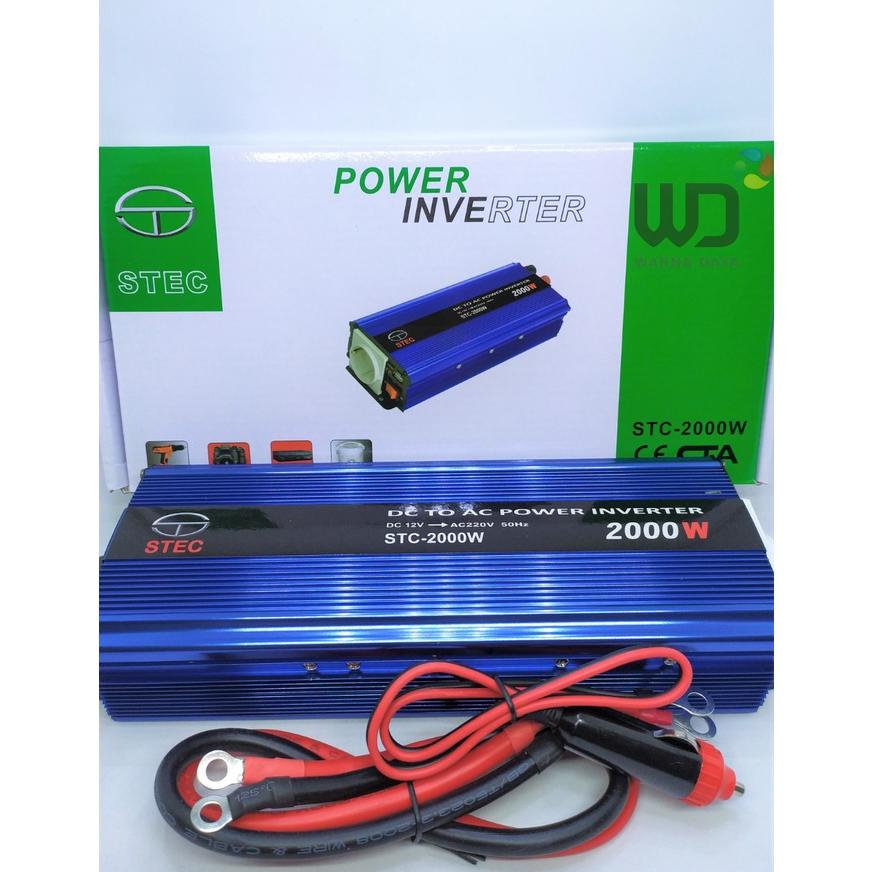 Jual Power Inverter DC to AC STEC 2000W 12V Murah Shopee Indonesia