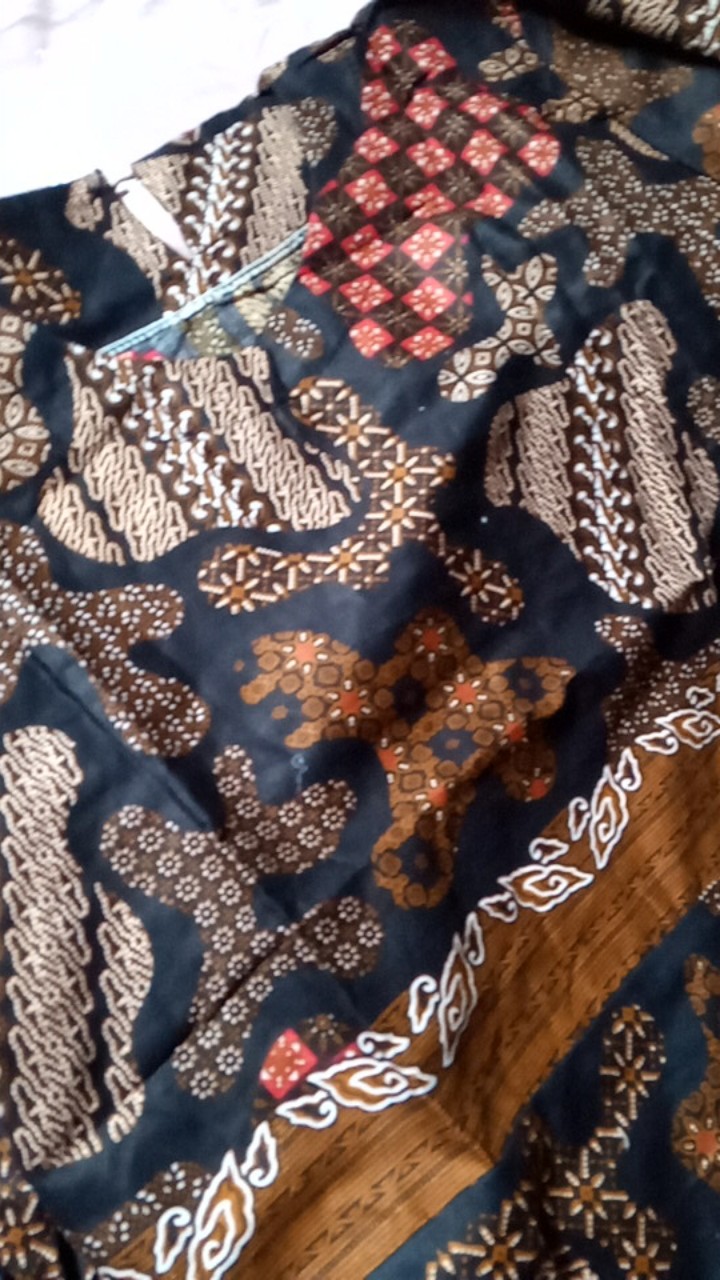 Batik Wanita Asj Sa Hrb026 Kenongo Kemeja Tosca Pendek
