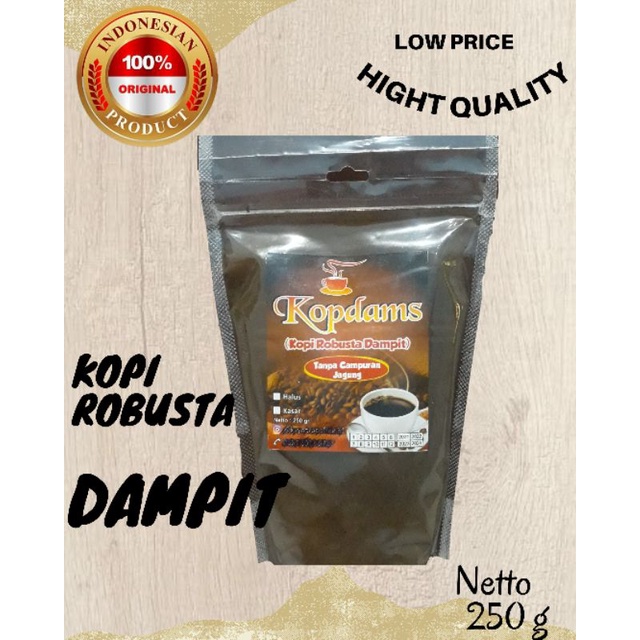 

Kopi Dampit Kopdams Robusta 250g