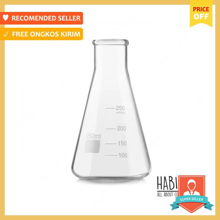 Bekal - Libbey Lab Erlenmeyer Glass Ornament Gelas Ukur - Dapur